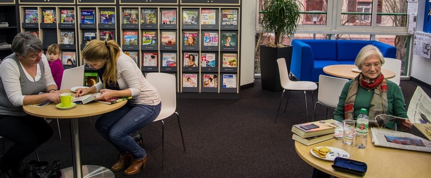 In der Bibliothek