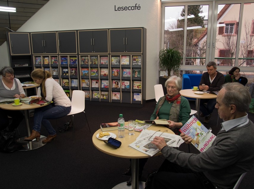 In der Bibliothek