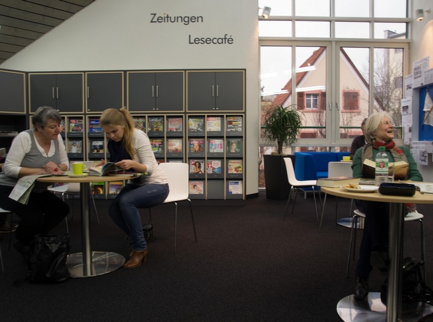 In der Bibliothek