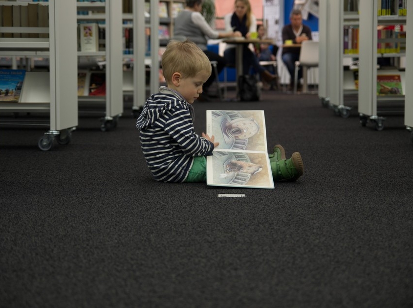 In der Bibliothek